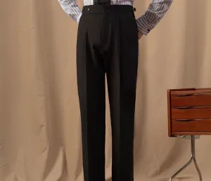 Black High-Waisted Trousers
