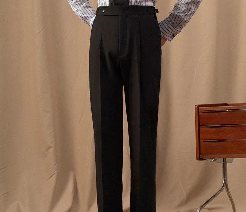Black High-Waisted Trousers
