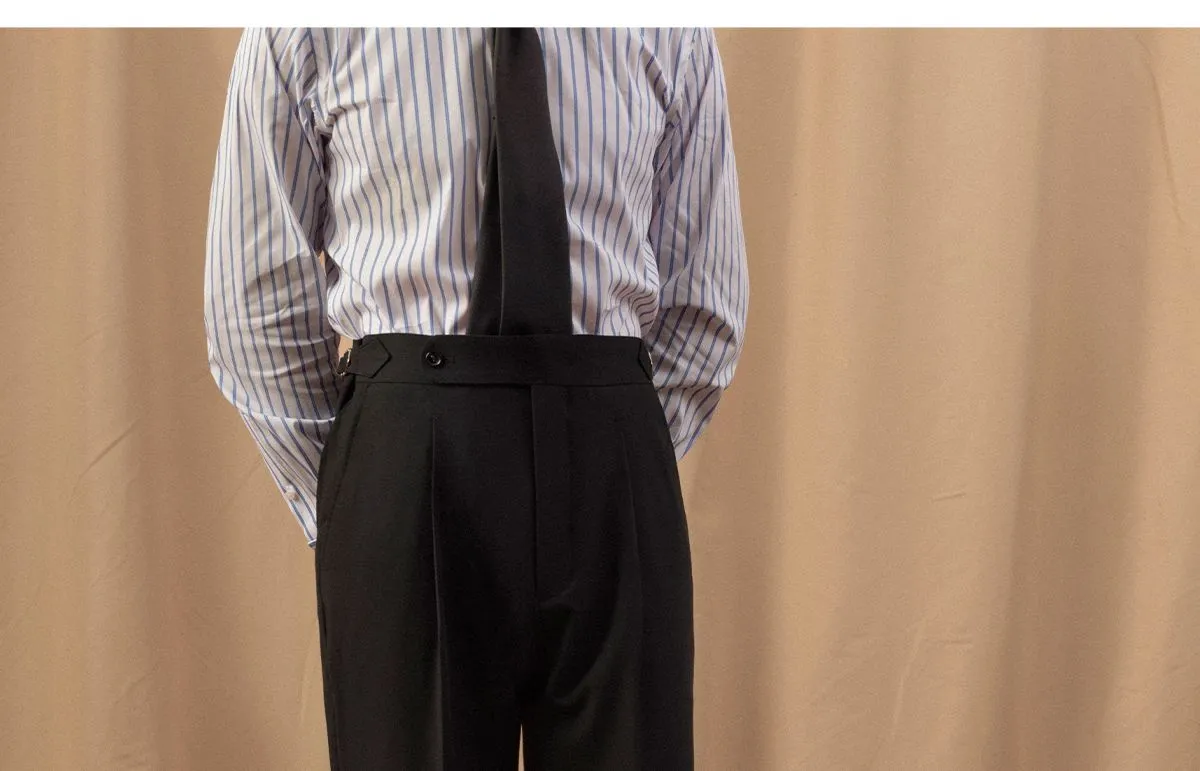 Black High-Waisted Trousers