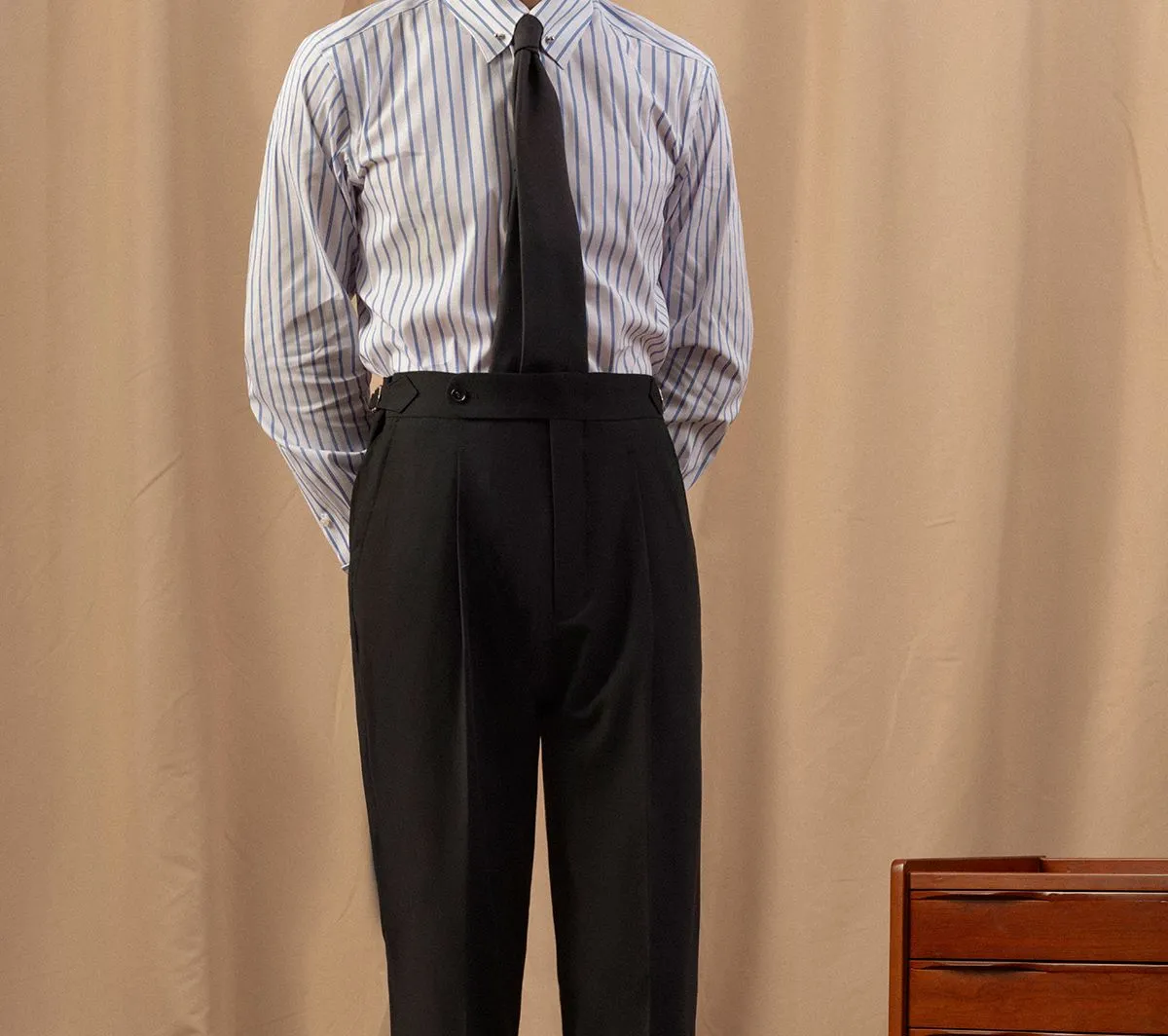 Black High-Waisted Trousers