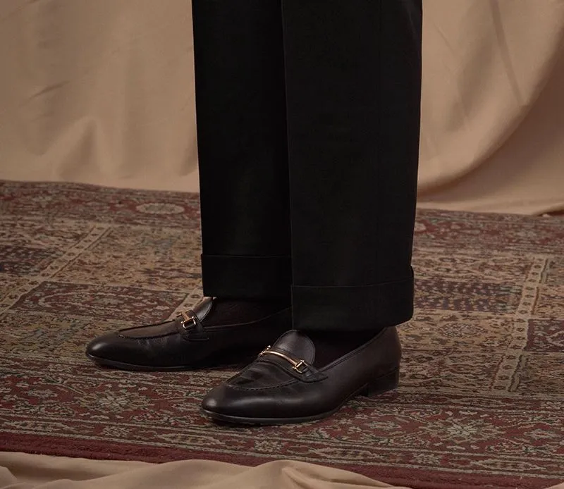 Black High-Waisted Trousers