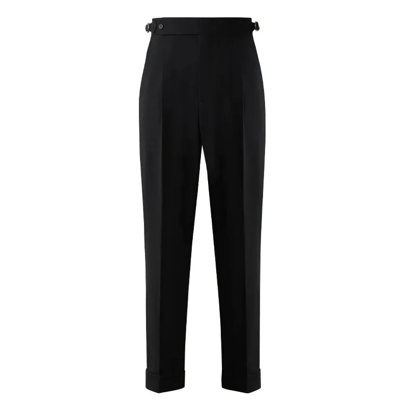 Black High-Waisted Trousers