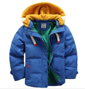 Boys coats winter blue Jacket kids Casual Boys thick Winter jacket Christmas Boy Winter Coat