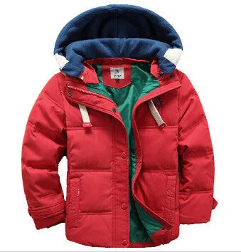 Boys coats winter blue Jacket kids Casual Boys thick Winter jacket Christmas Boy Winter Coat
