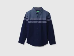 Boys Long Sleeve Striped Shirt