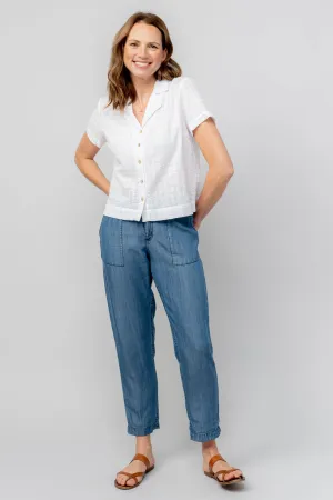Brean Tencel Denim Tapered Trousers