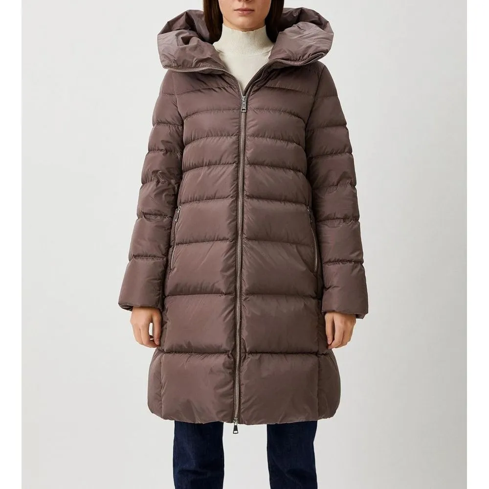 Brown Polyamide Jackets & Coat