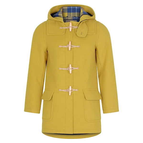 Burrows & Hare Water Repellent Wool Duffle Coat - Mustard