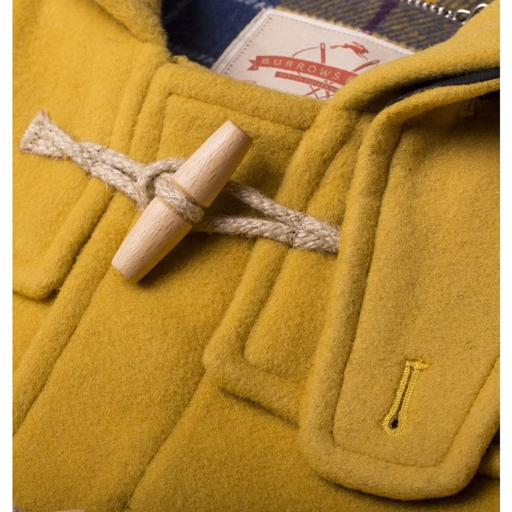 Burrows & Hare Water Repellent Wool Duffle Coat - Mustard