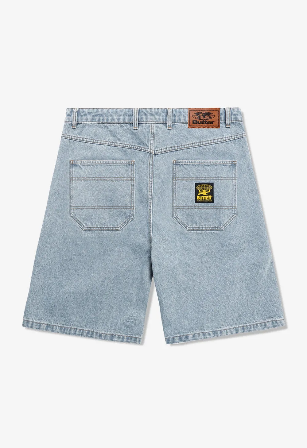 BUTTER GOODS Patch pocket denim shorts