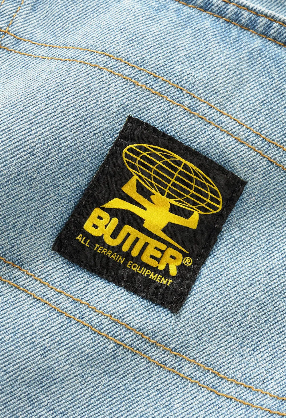 BUTTER GOODS Patch pocket denim shorts