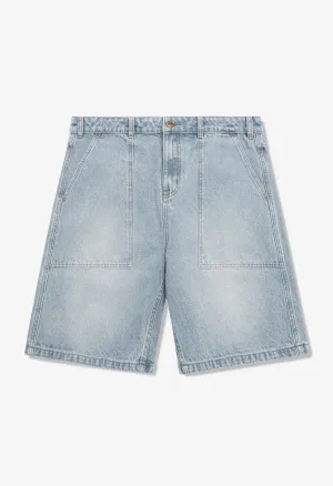 BUTTER GOODS Patch pocket denim shorts
