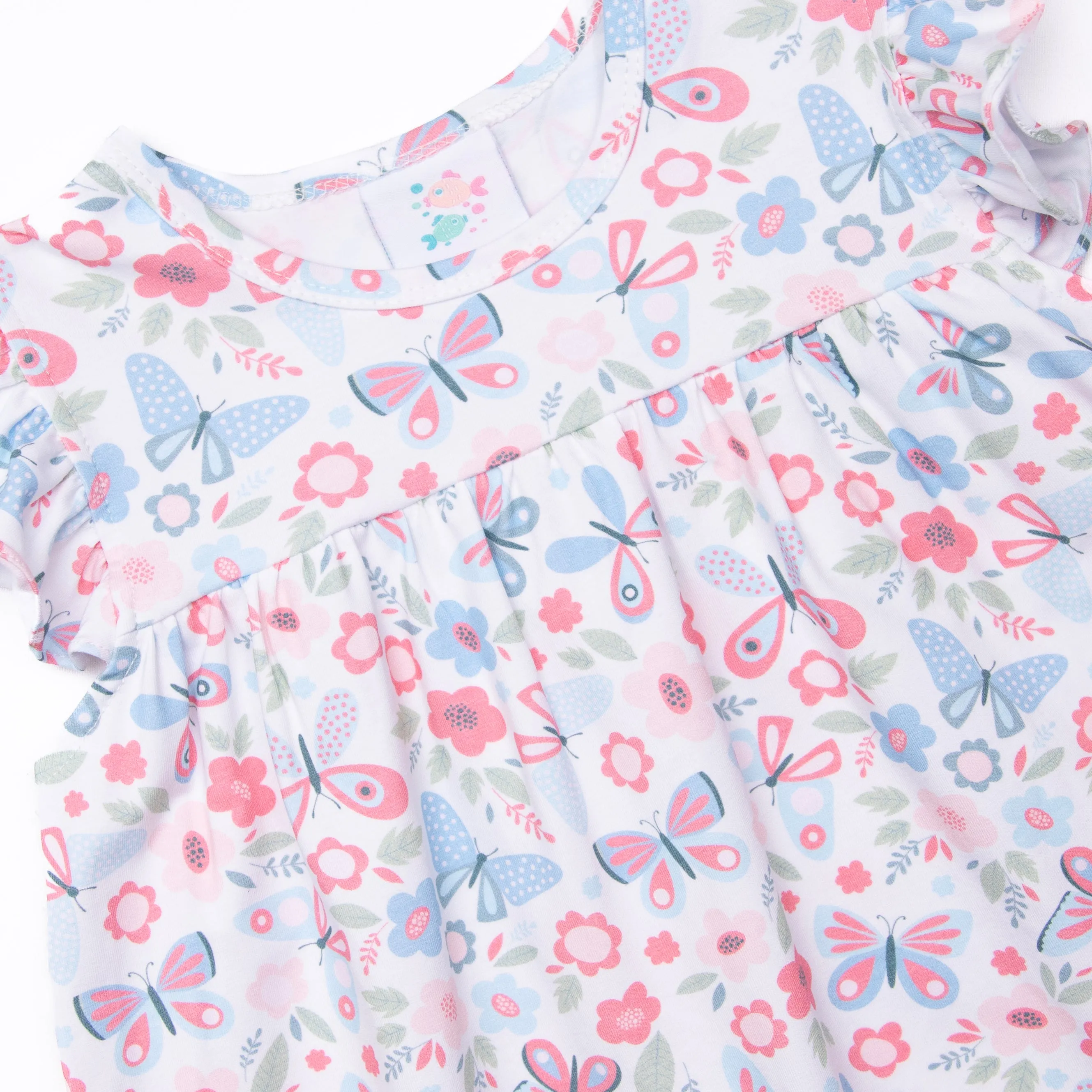 Butterfly Gardens Dress, Blue