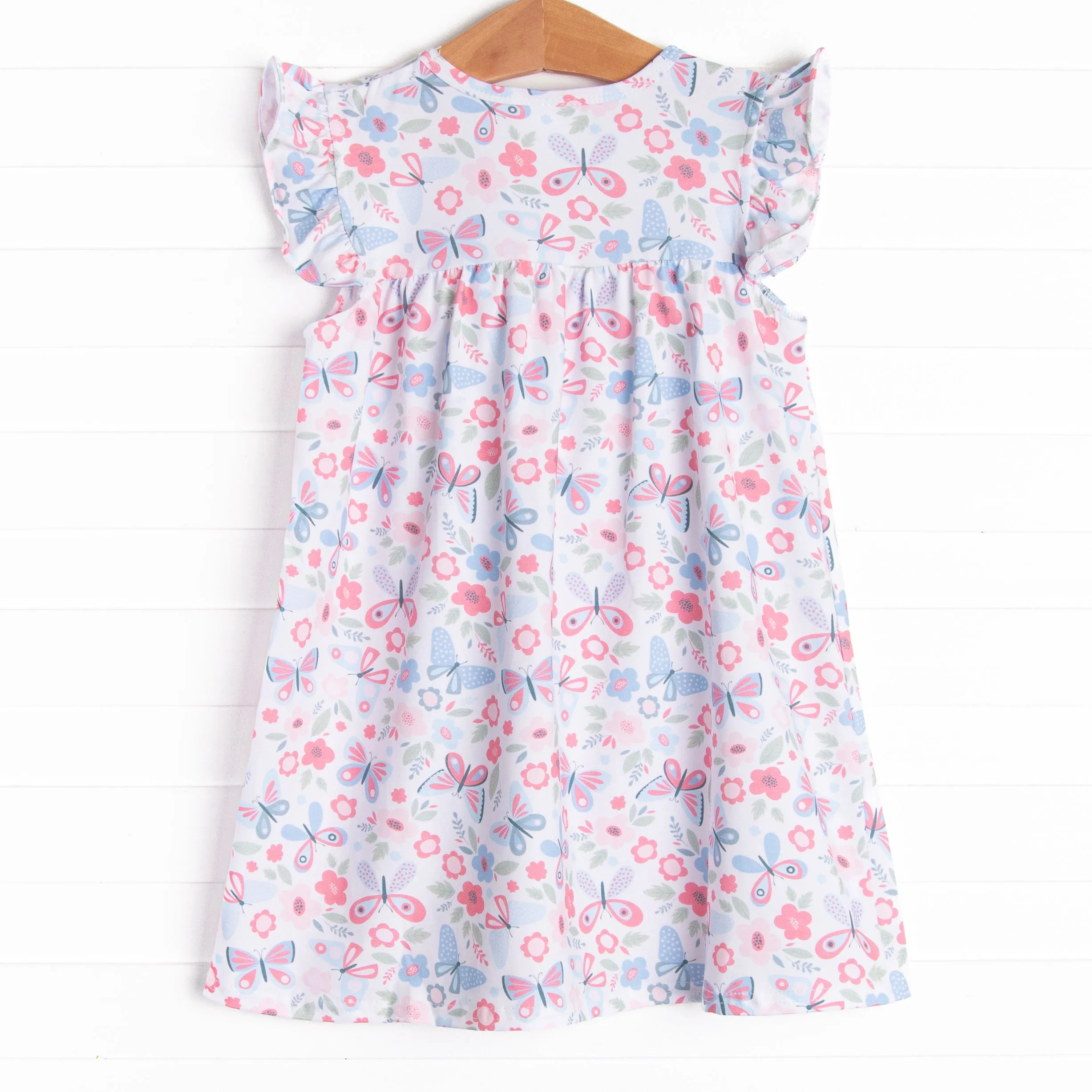 Butterfly Gardens Dress, Blue