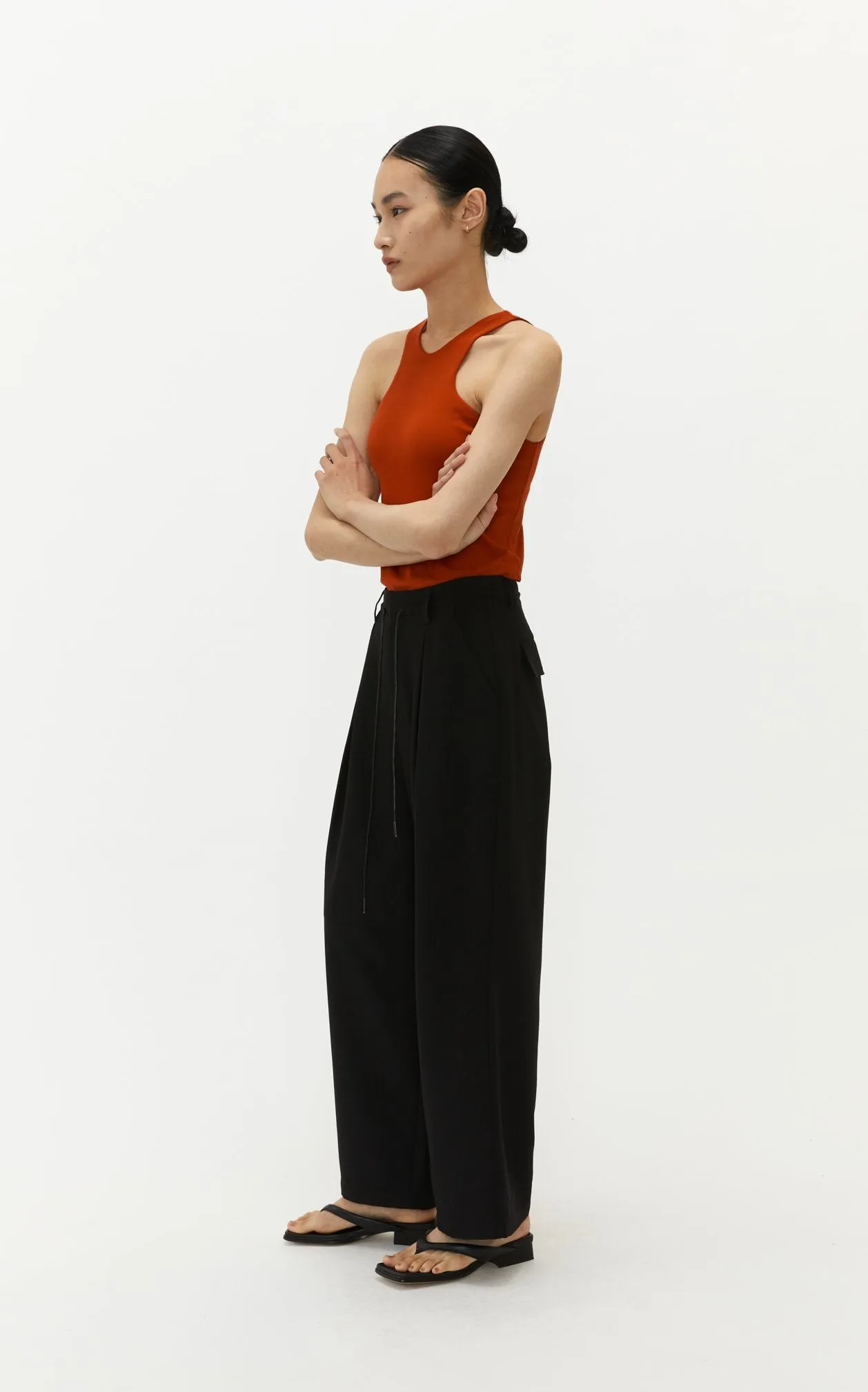by DOE - Drawstring Pleated Suit Trousers