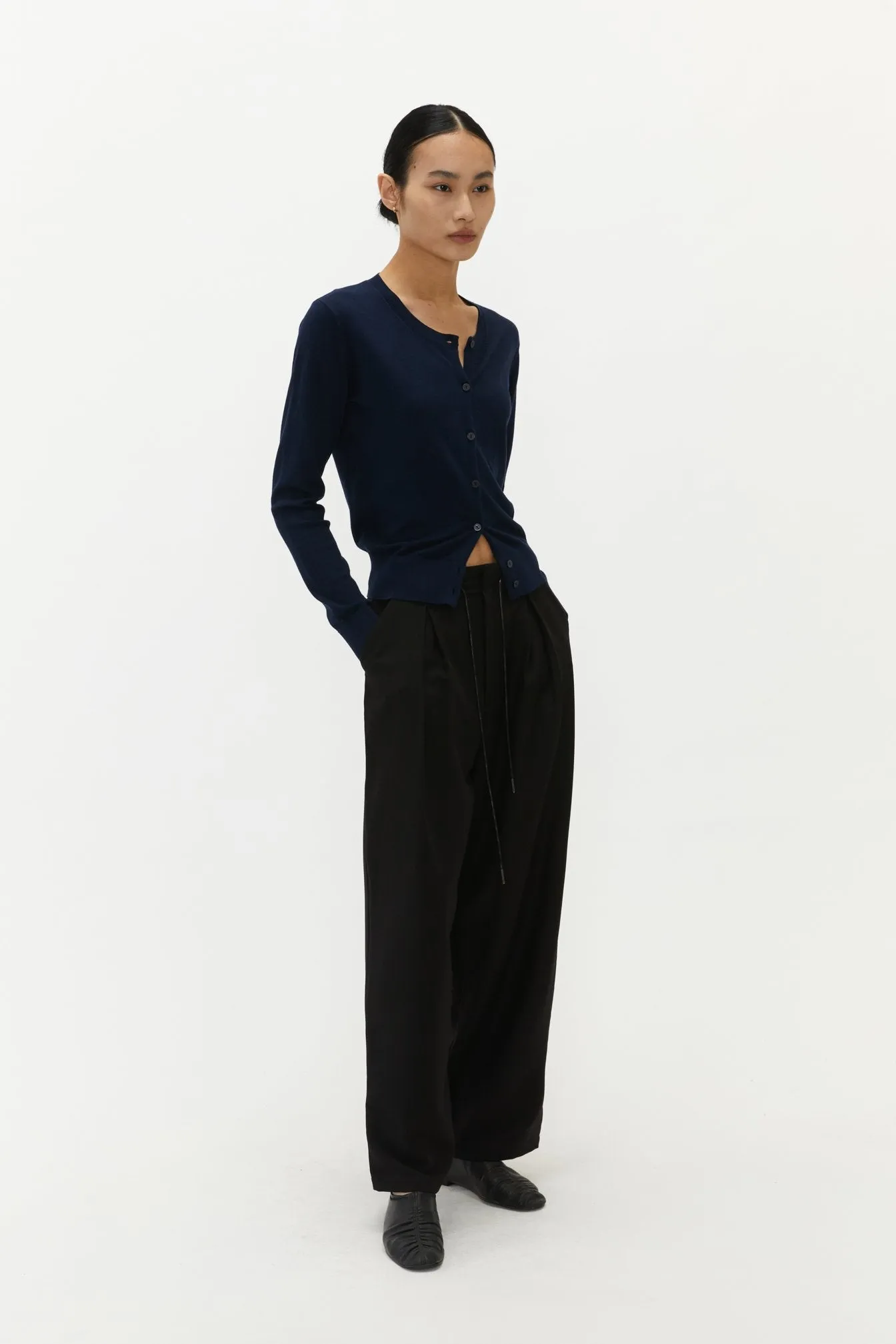 by DOE - Drawstring Pleated Suit Trousers