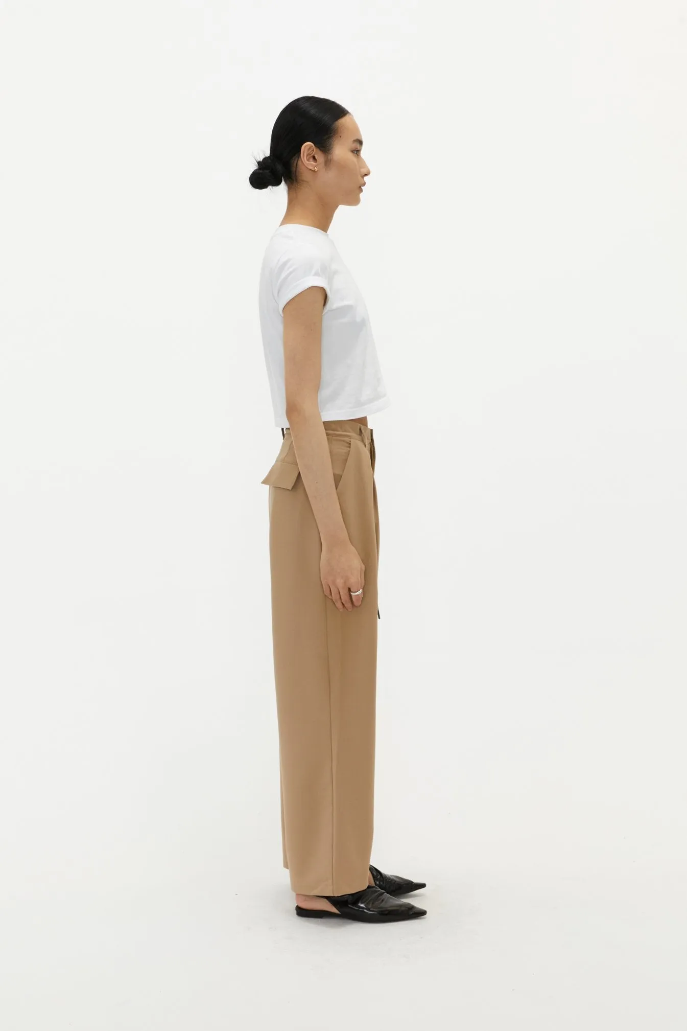by DOE - Drawstring Pleated Suit Trousers