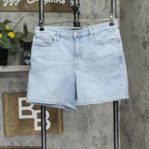 Calvin Klein Womens Denim Jean Shorts  5 1/2" Inseam 1751595 Light Blue 10