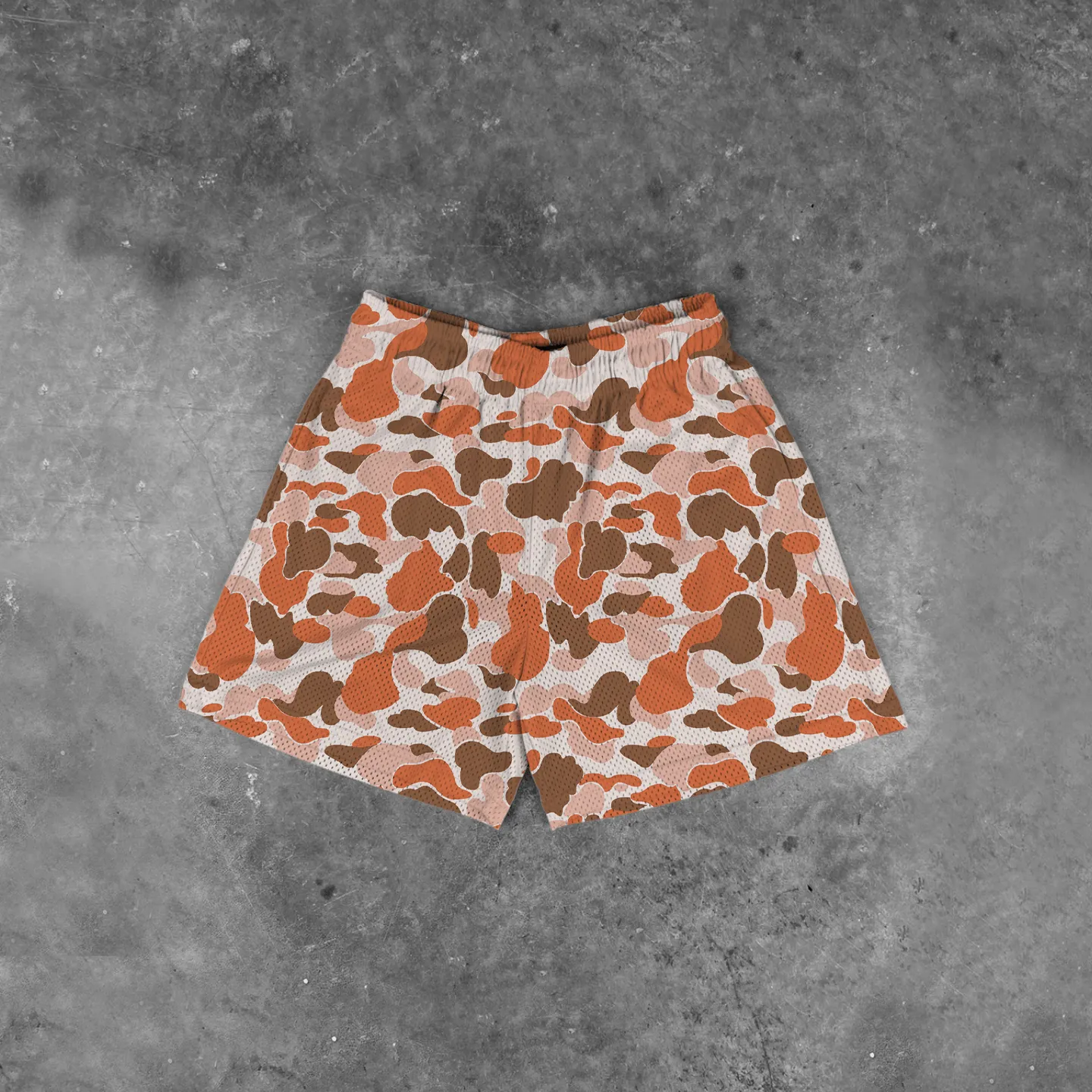 CAMO (ORANGE) - MESHORTS