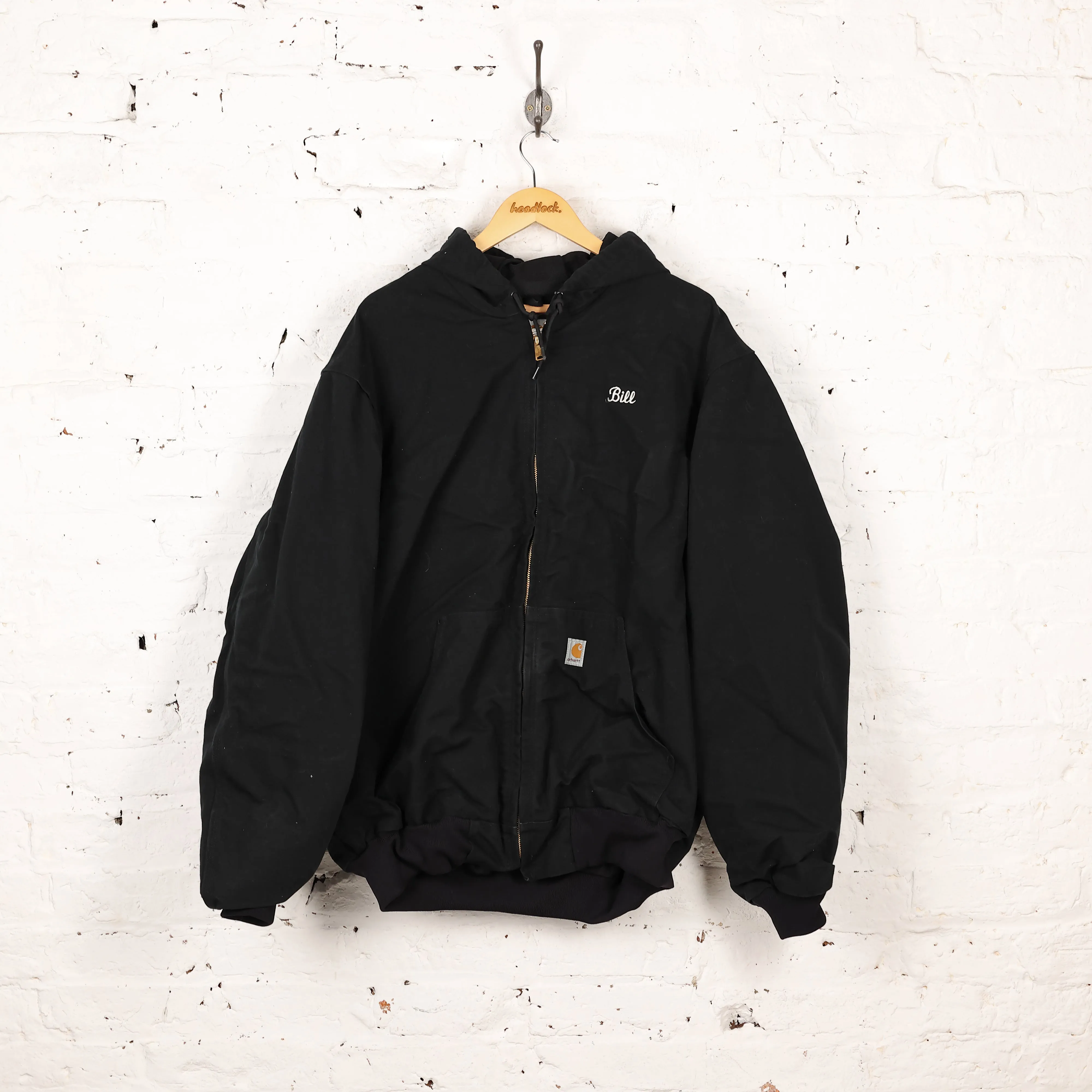 Carhartt Hooded Work Jacket - Black - XL