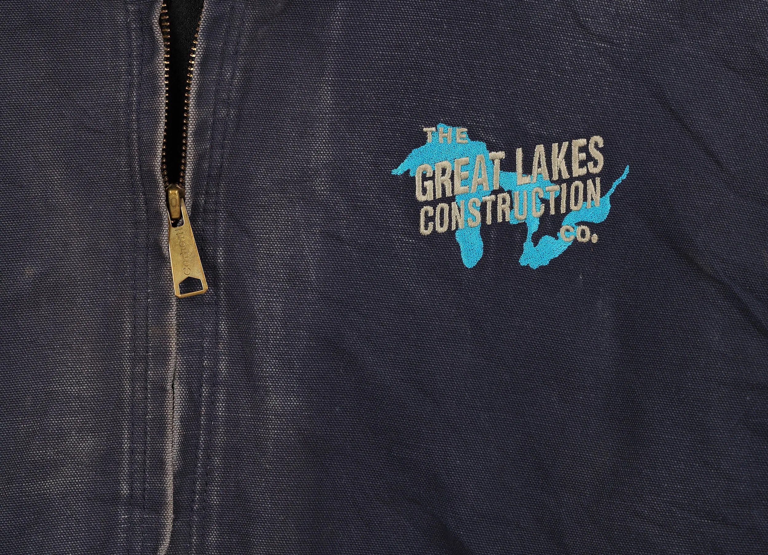 Carhartt Hooded Work Jacket - Blue - XL