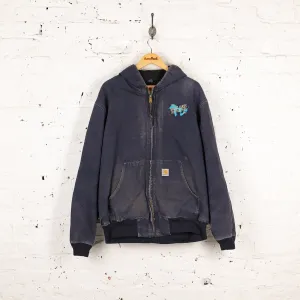 Carhartt Hooded Work Jacket - Blue - XL