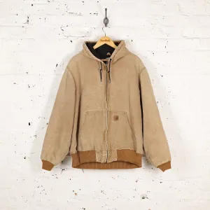 Carhartt Hooded Work Jacket - Brown - L