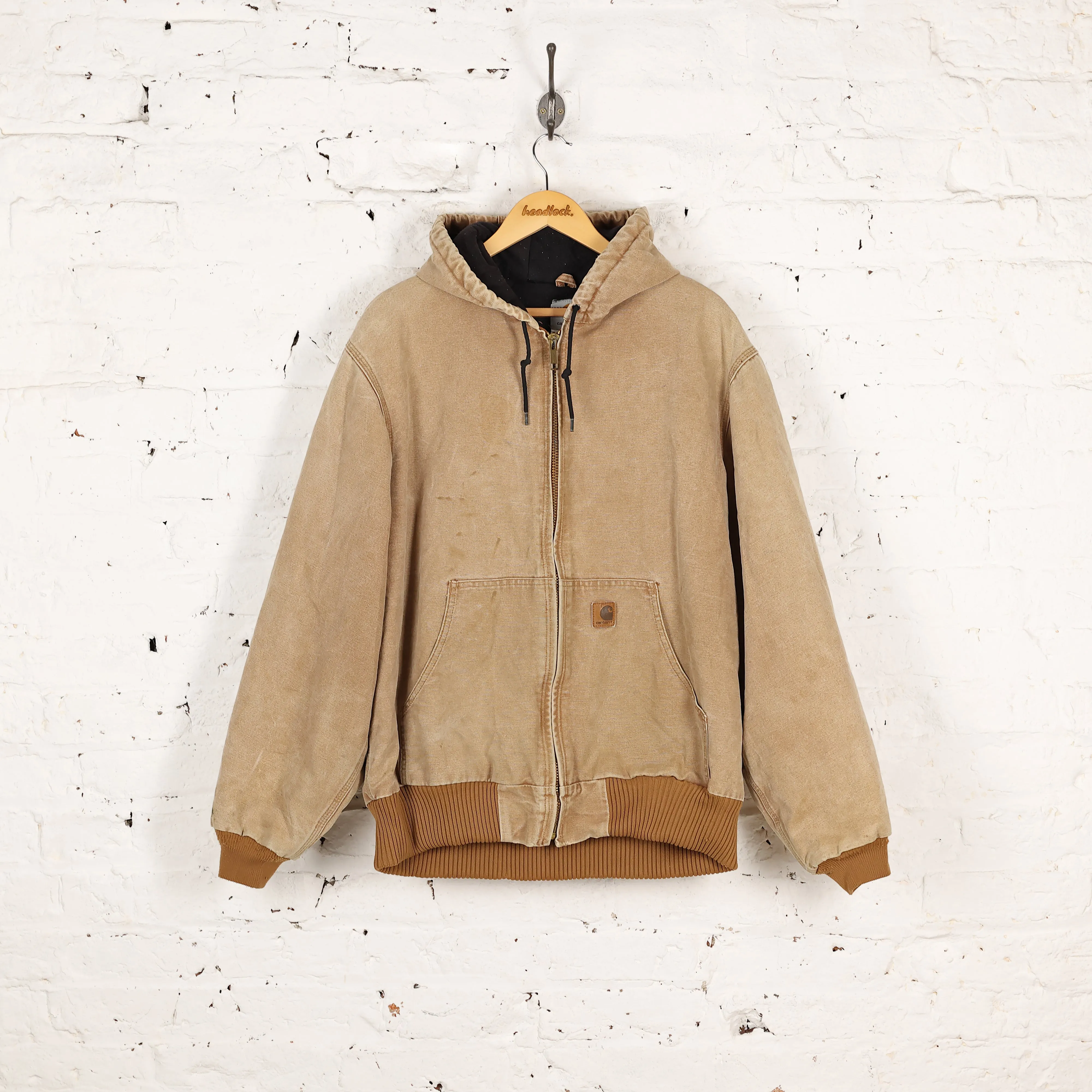 Carhartt Hooded Work Jacket - Brown - L