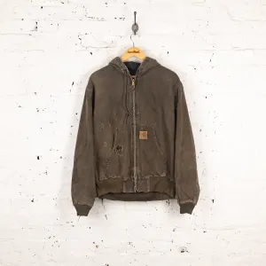 Carhartt Hooded Work Jacket - Brown - L