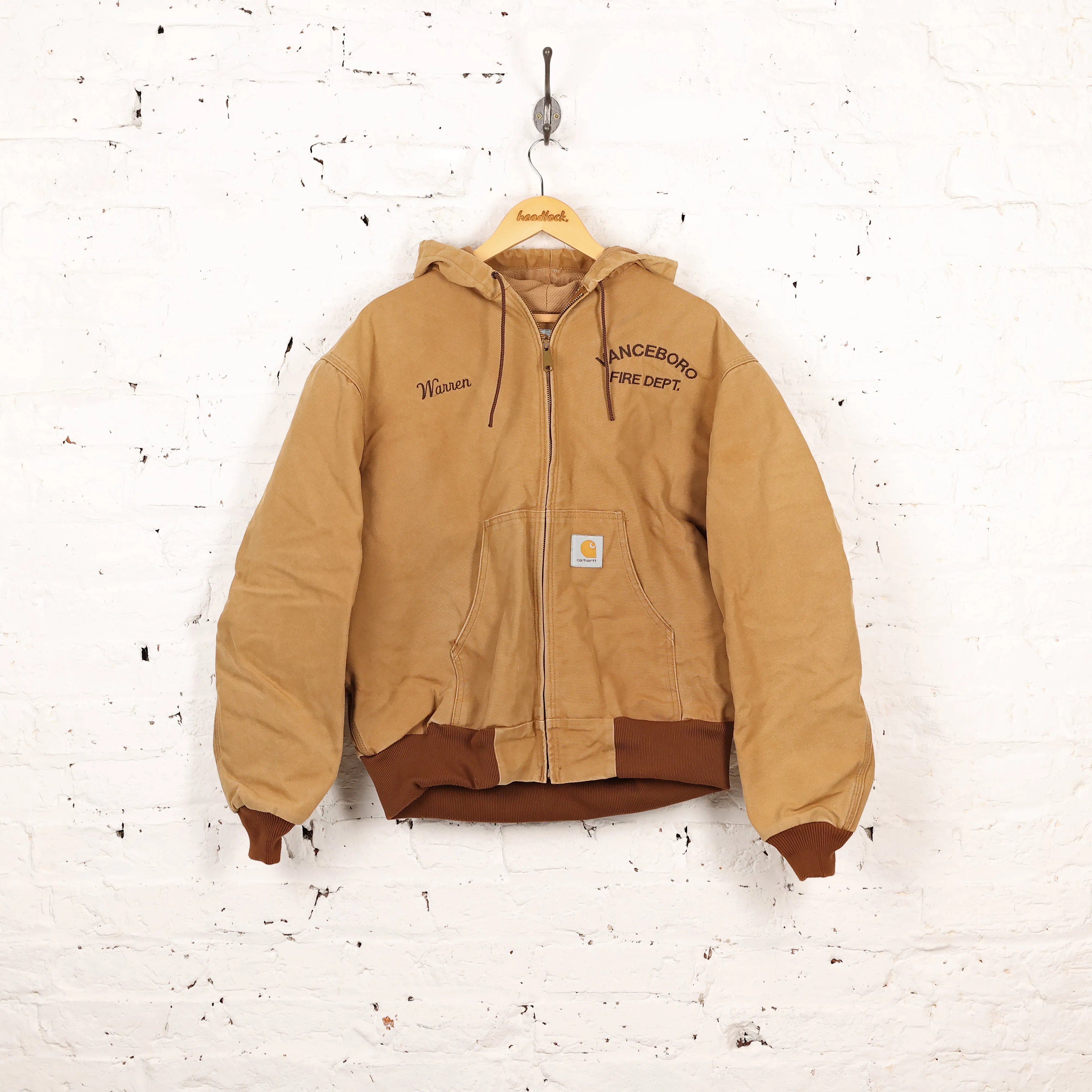 Carhartt Hooded Work Jacket - Brown - XL