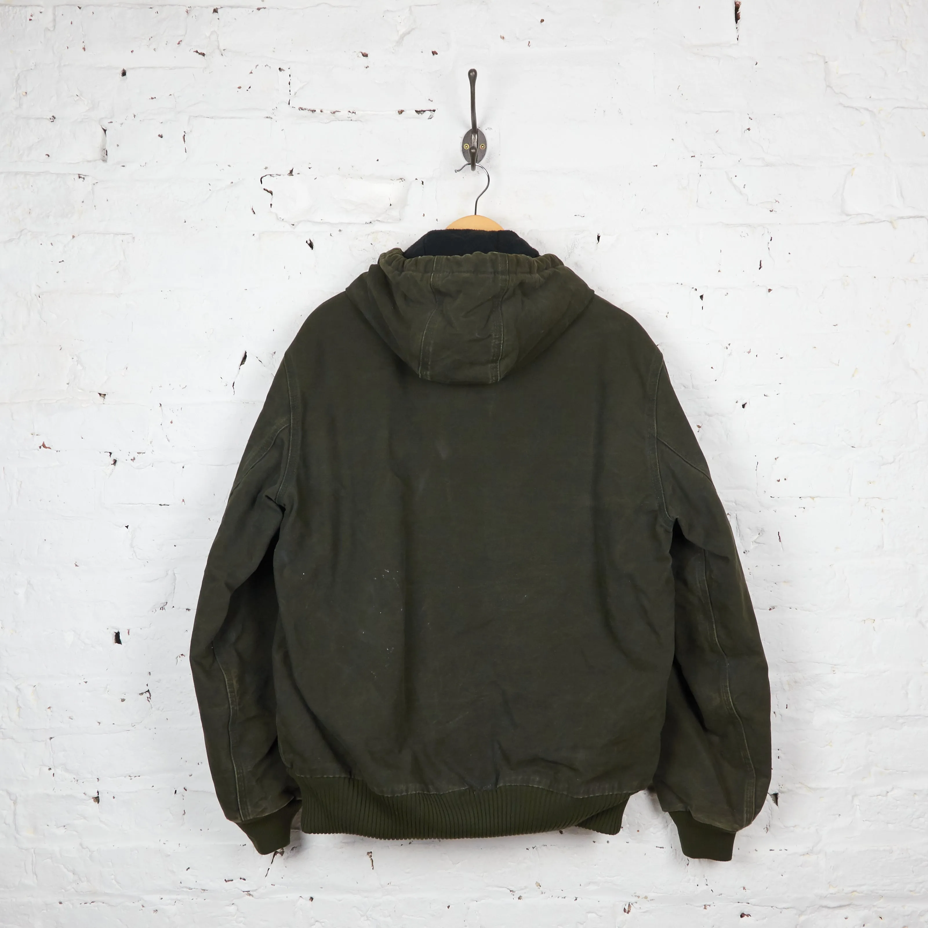 Carhartt Hooded Work Jacket - Green - M