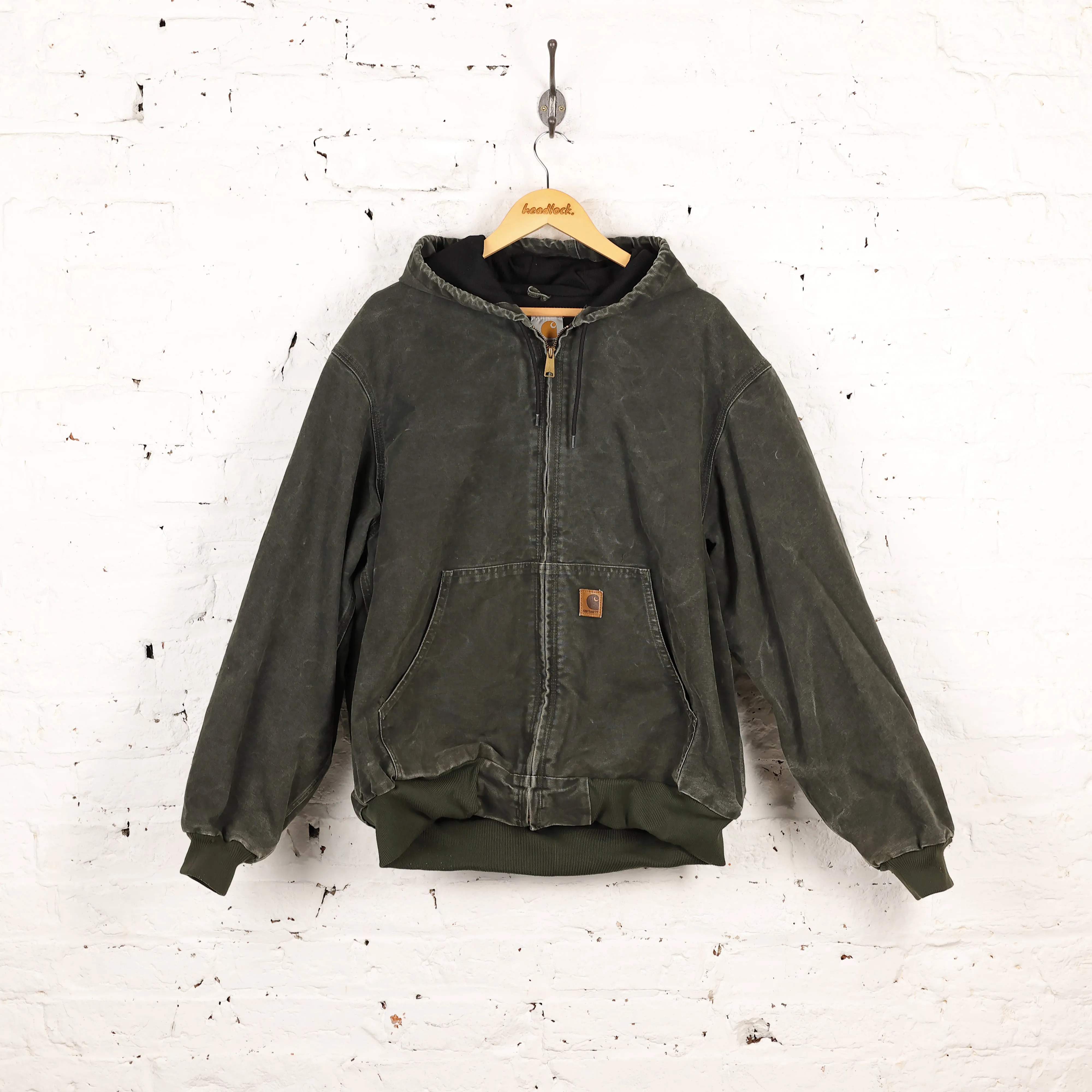 Carhartt Hooded Work Jacket - Green - XL