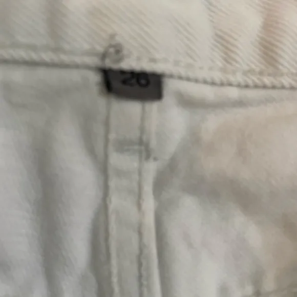 Carmar Destroyed White Denim Shorts