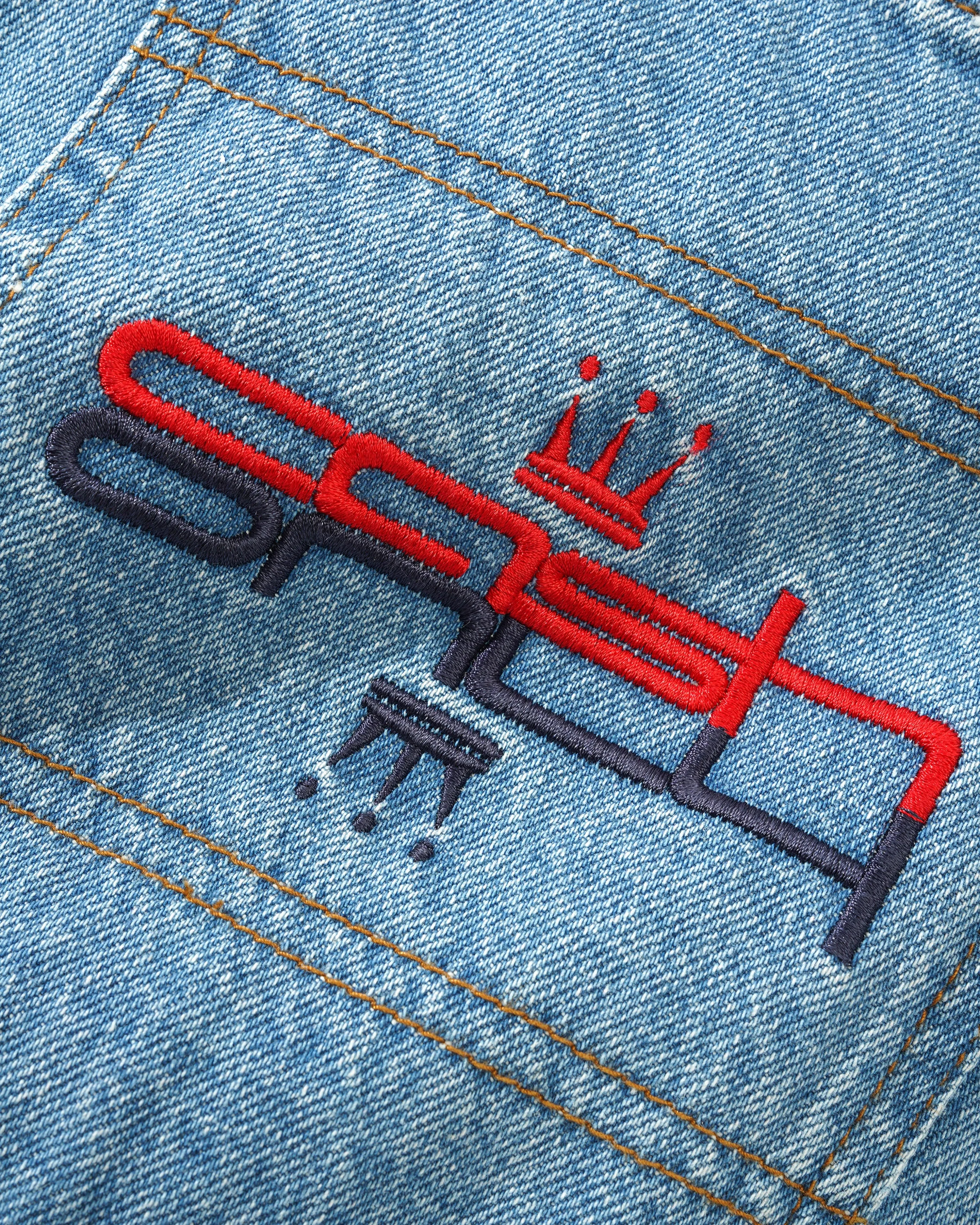 Cash Only - Crown Denim Shorts - Washed Indigo