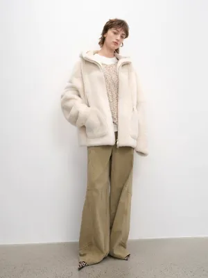 Casual Hooded Wool Coat
