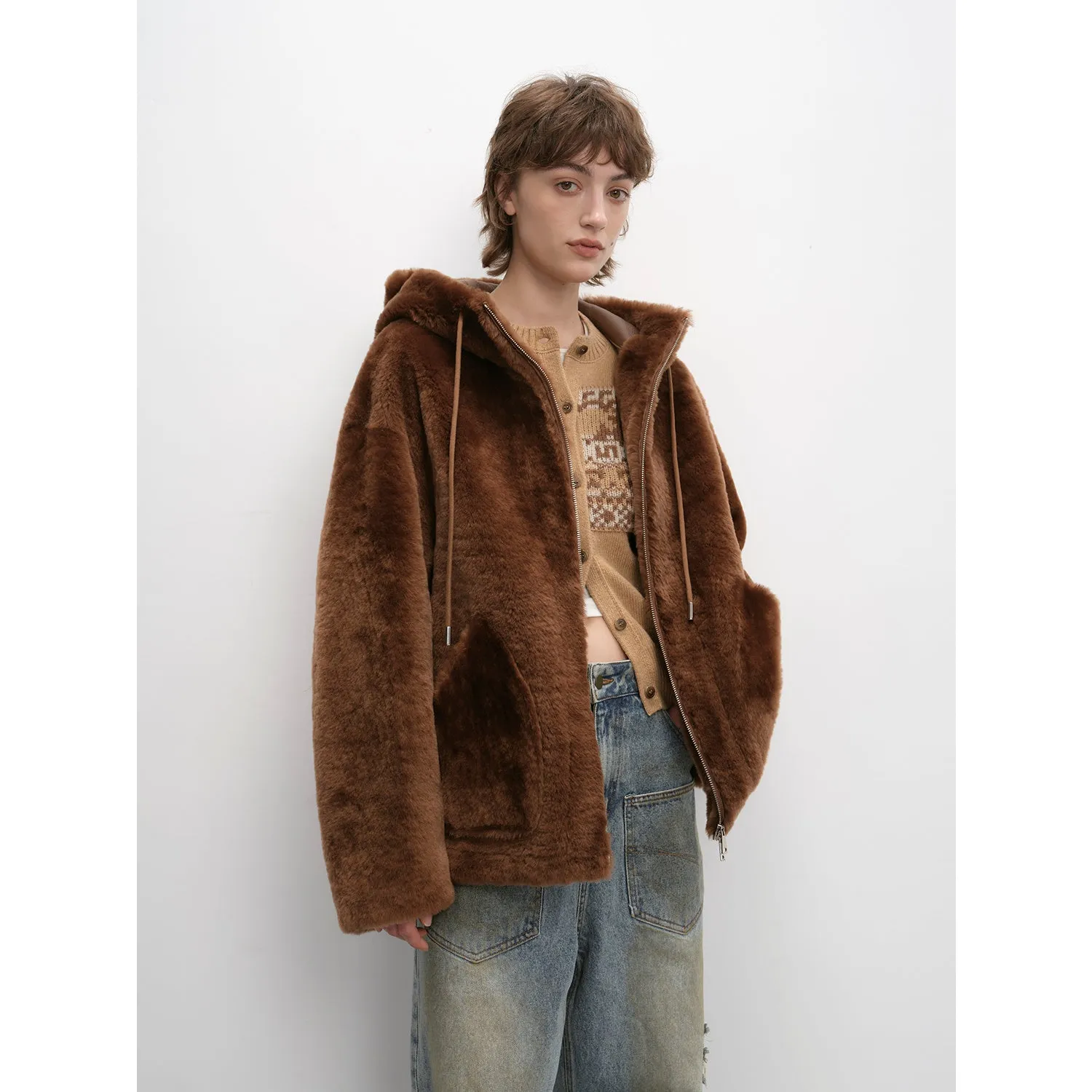 Casual Hooded Wool Coat