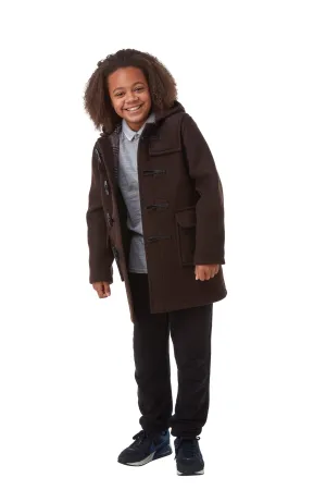Children's Brown Original Classic Fit Duffle Coat With Faux Horn Toggles