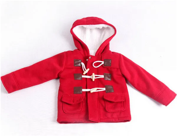 Children's Clothing Autumn Winter Boys Coats Boys Jackets Girls Outerwear Coat Kids Warm Wool Coat Baby Hooded Jacket