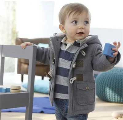 Children's Clothing Autumn Winter Boys Coats Boys Jackets Girls Outerwear Coat Kids Warm Wool Coat Baby Hooded Jacket