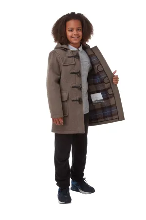 Children's Mushroom Original Classic Fit Duffle Coat With Faux Horn Toggles
