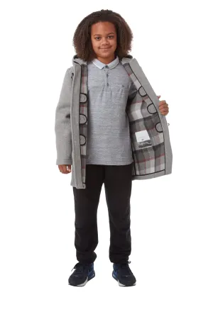 Children's Pearl GreyOriginal Classic Fit Duffle Coat With Faux Horn Toggles