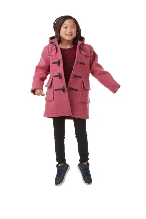 Children's Pink Original Classic Fit Duffle Coat With Faux Horn Toggles
