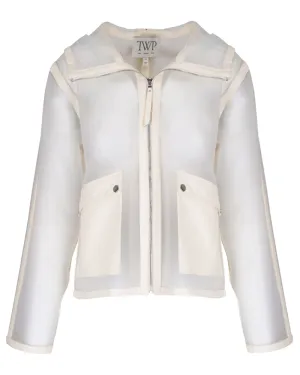 Clear Crema Piped Hoodie