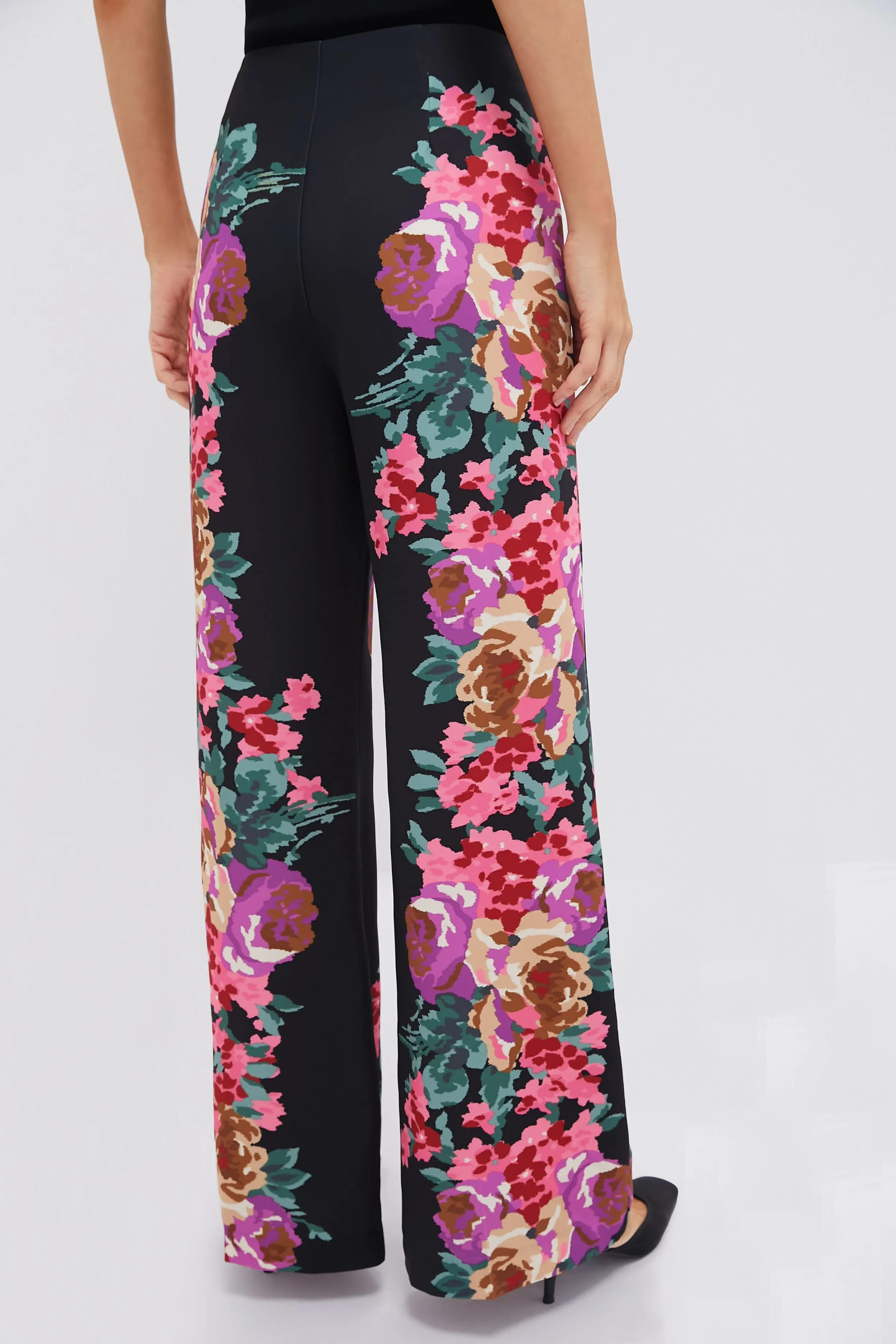 Climbing Roses Drapey Twill Erin Pants