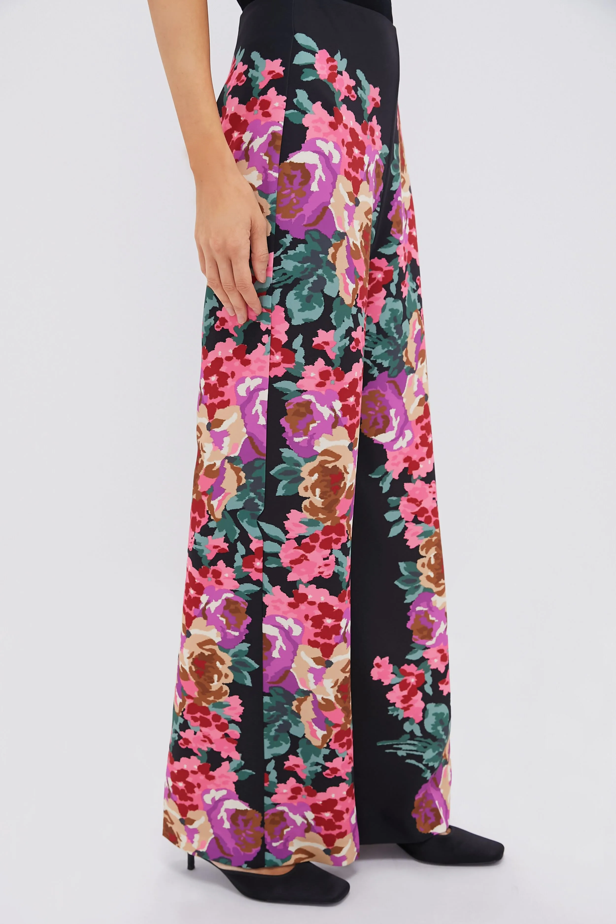 Climbing Roses Drapey Twill Erin Pants