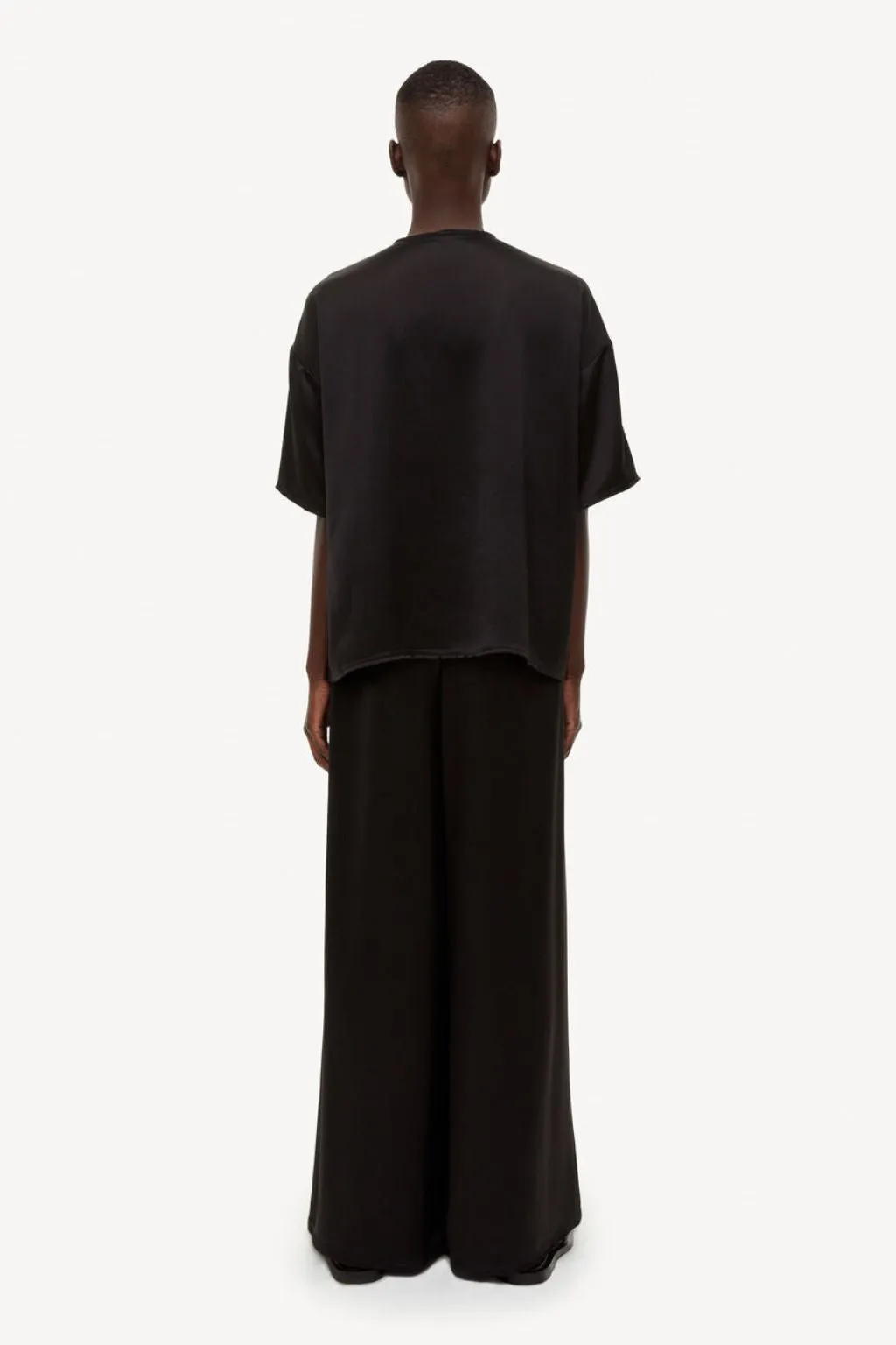 Clorella high-waisted trousers black