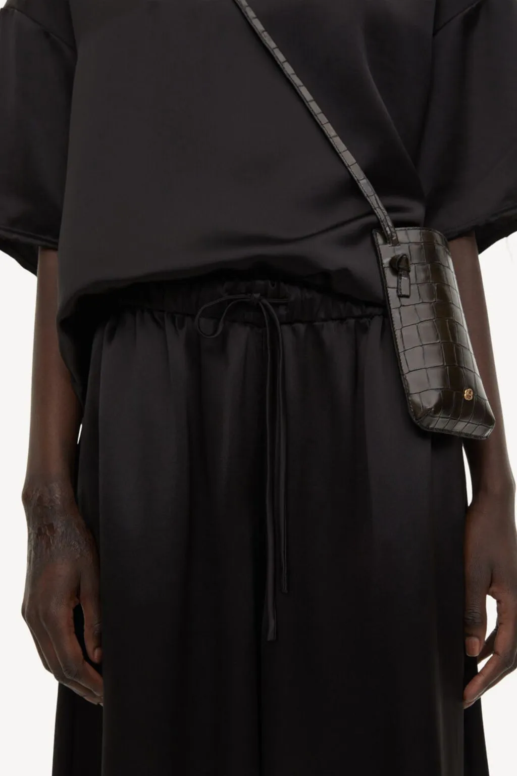 Clorella high-waisted trousers black