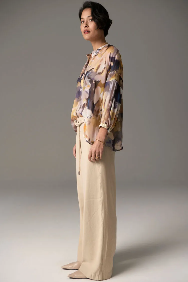 Collage Silk Top