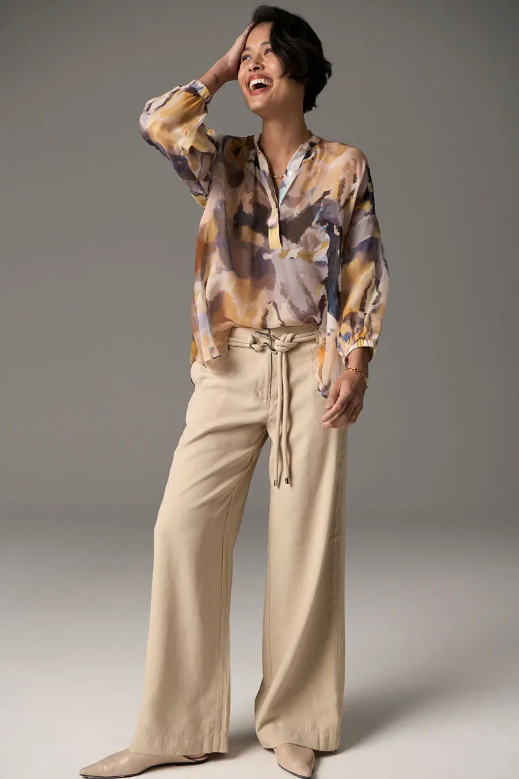 Collage Silk Top