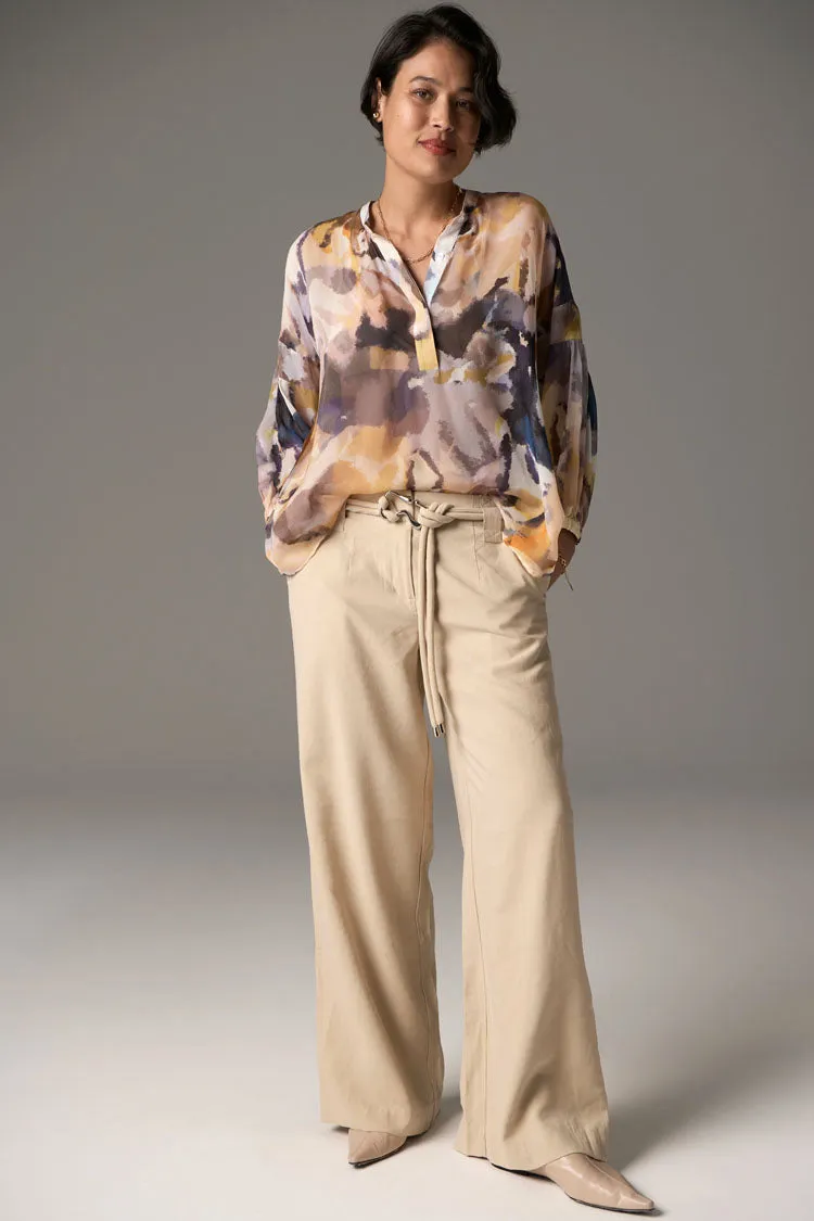 Collage Silk Top
